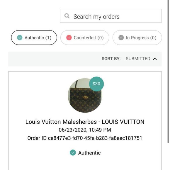 SOLD LV Malesherbes MONO. Proof of Authenticity. 9.5/10 - Picture 2 of 13